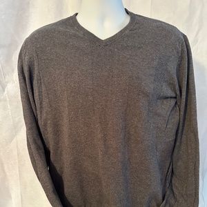 Armani Exchange Gray/Yellow Men's Cotton/Cahsmere Sweater  XL
